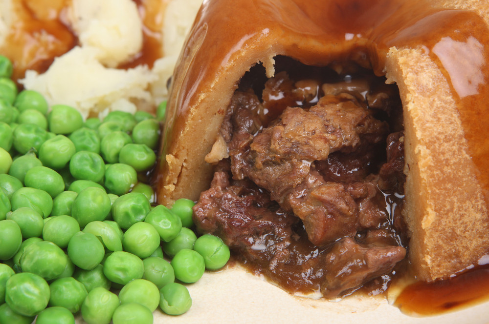 Meat Puddle Traditional meat pudding handmade suet pudding