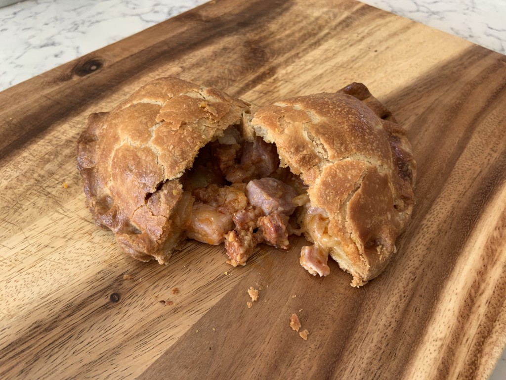 Cheese, Chorizo & Bacon Pasty