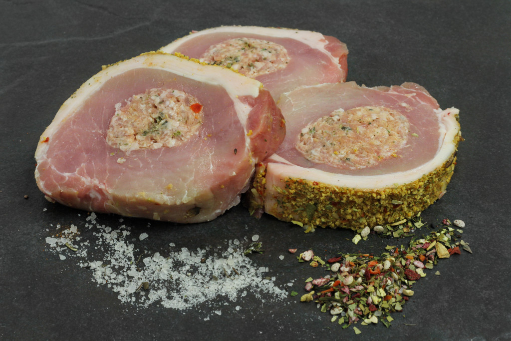 Stuffed Italian Pork Loin Steaks