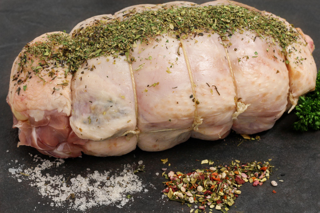 Whole Boneless Chicken Stuffed with Italian Herbs