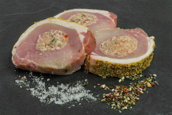 Stuffed Italian Pork Loin Steaks