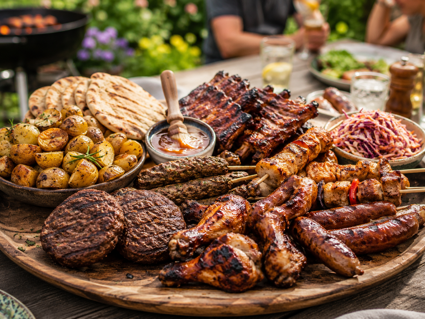 Grillmaster BBQ Sharing Board with Goose-Fat Potatoes