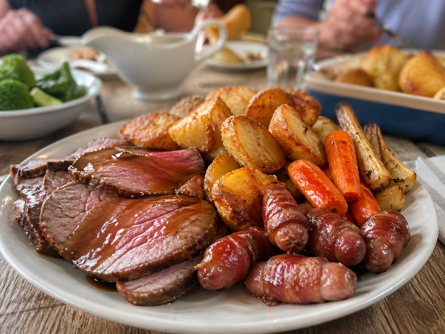 Topside Roast Beef with Dripping Roasties
