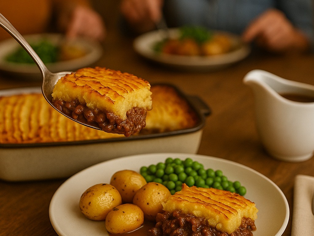 Venison Cottage Pie with Onion Gravy & Buttery Mash