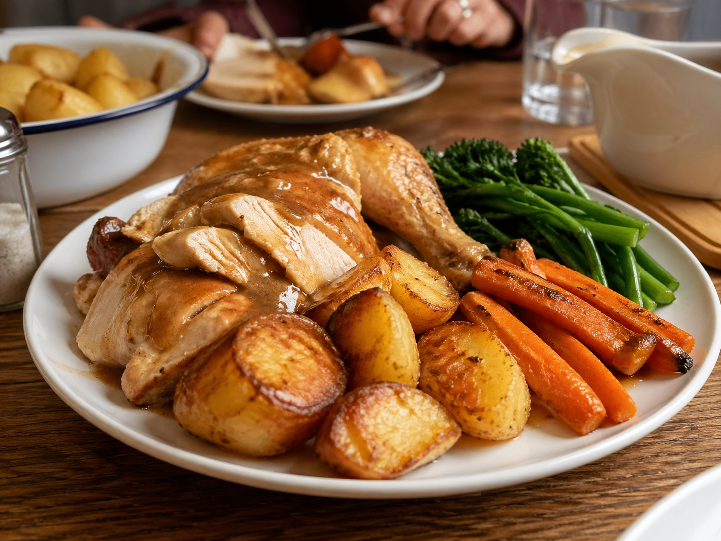 Lemon & Herb Roast Chicken with Goose-Fat Roasties