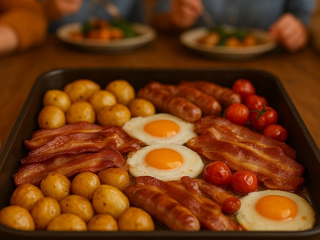 Ultimate Bacon Breakfast Traybake