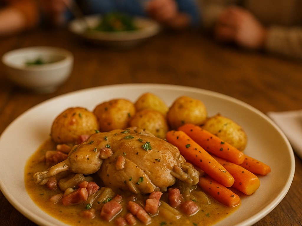 Cider & Mustard Rabbit Casserole