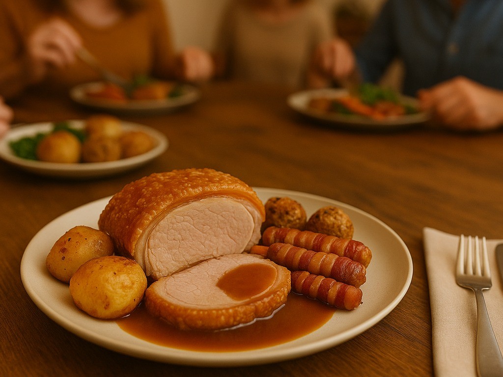 Roast Pork Loin with Crispy Crackling