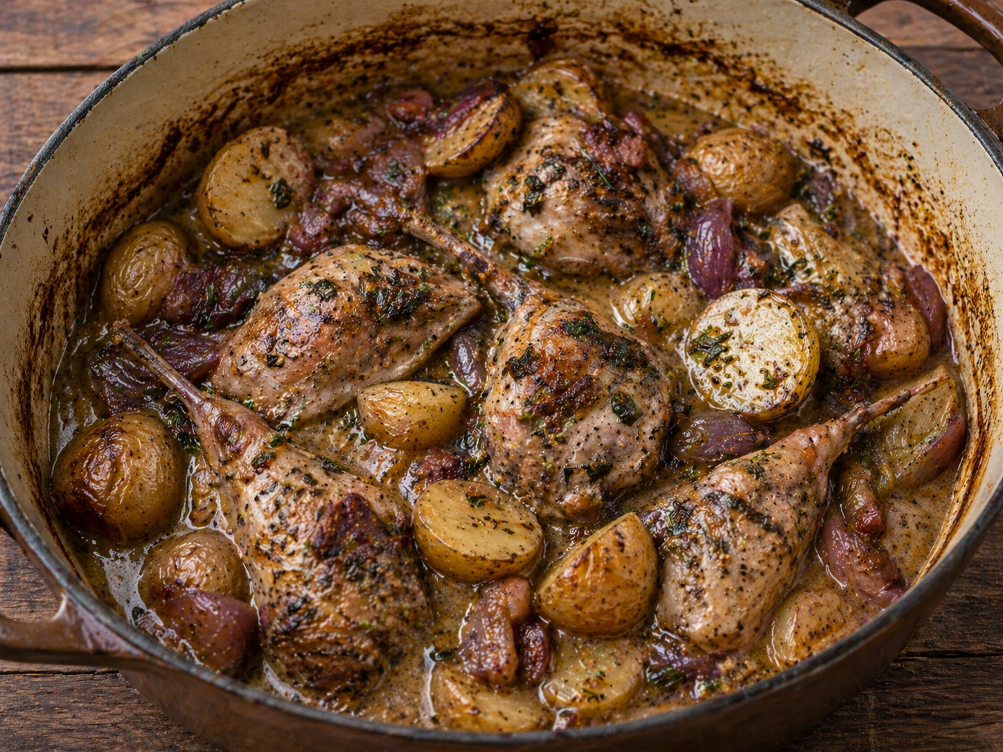 Cider & Mustard Rabbit Casserole